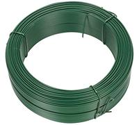 KOTARBAU® Fil de jardin 1,40 x 100m Revêtement PVC Vert - Fil pour plantes, bricolage, liaison, tension, clôture - Galvanisé pour lier les plantes