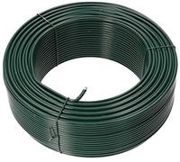 KOTARBAU® Fil de jardin - 100 mm - Revêtement en PVC vert - Fil de serrage - Fil de clôture pour attacher des plantes - Galvanisé - 3,80 x 100 m