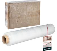 KOTARBAU® Film d'emballage film étirable 2,6 kg | L 350 m L 50 cm | Rouleau de film étirable transparent Film d'emballage transparent Film de déménagement pour meubles Film d'emballage film étirable