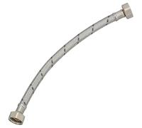 KOTARBAU® Flexible Robinet 1/2" x1/2", Tuyau Robinet 30cm, Acier Inoxydable | Rallonge Robinet Cuisine Flexible, Tuyau Robinet Cuisine Flexible, Tuyau Flexible Plomberie, Argent