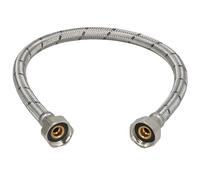 KOTARBAU® Flexible Robinet 1/2" x1/2", Tuyau Robinet 50cm, Acier Inoxydable | Rallonge Robinet Cuisine Flexible, Tuyau Robinet Cuisine Flexible, Tuyau Flexible Plomberie, Argent