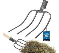 KOTARBAU® Fourche 4 dents Fourche à fumier Fourche à fumier Fourche de jardin Fourche de jardin Fourche à fumier Fourche à bêche Fourche de jardin Fourche à fil pour le jardin et l'agriculture