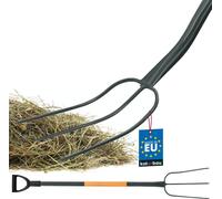 KOTARBAU® Fourche à fumier 3 dents 125cm avec manche métallique pour le jardin et l'agriculture