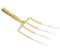 KOTARBAU® Fourchette à foin 4 dents Fourchette à foin Fourchette de jardin Fourche de jardin Fourche à fumier Fourche pour bêche de jardin Fourche pour jardin et agriculture