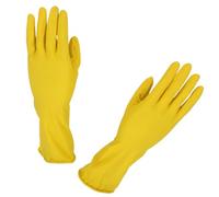 KOTARBAU Gants de travail jetables Gants en caoutchouc Jaune Taille S Gants de protection Gants jetables Gants en caoutchouc Gants en latex Gants en caoutchouc Gants nitrile Nettoyage