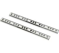 KOTARBAU® Glissière à billes 2 unités 180 mm / 17mm Sortie totale Glissières de tiroirs Coulisse à galets Glissières télescopiques Tiroirs avec SoftClose
