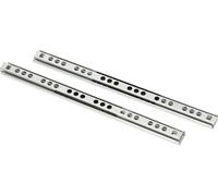 KOTARBAU® Glissière à billes 2 unités 215 mm / 17 mm Sortie totale Glissières de tiroirs Coulisse à galets Glissières télescopiques Tiroirs avec SoftClose