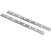 KOTARBAU® Glissière à billes 2 unités 245 mm / 17 mm Sortie totale Glissières de tiroirs Coulisse à galets Glissières télescopiques Tiroirs avec SoftClose