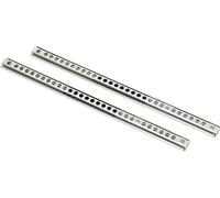 KOTARBAU® Glissière à billes 2 unités 260 mm / 17 mm Sortie totale Glissières de tiroirs Coulisse à galets Glissières télescopiques Tiroirs avec SoftClose