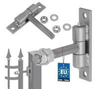 KOTARBAU® Gond de portail avec plaque de fixation et graisseurs Réglable pour portes et portails Construction robuste ⌀ 20 mm