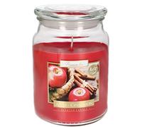 KOTARBAU® Grande bougie parfumée dans un bocal en verre avec couvercle Apple Cinnamon Idée cadeau Aromathérapie Bougies décoratives Durée de combustion jusqu'à 100 heures
