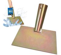 KOTARBAU® Grattoir à glace 170 x 150 mm Grattoir à glace en acier galvanisé Grattoir à glace Poussoir à glace Outils de jardinage Grattoir à sol Grattoir à mauvaises herbes Grattoir à glace sans manch