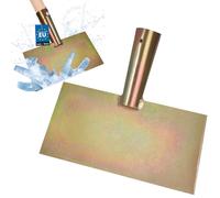 KOTARBAU® Grattoir à glace 200 x 170 mm Grattoir à glace en acier galvanisé Grattoir à glace Poussoir à glace Outils de jardinage Grattoir à sol Grattoir à mauvaises herbes Grattoir à glace sans manch