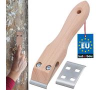 KOTARBAU® Grattoir à raclette 40 mm avec manche en bois pour menuiserie Décapage de peinture
