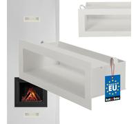 KOTARBAU® Grille Cheminée - Acier Revêtu Poudre - 30 cm - Blanc - Grille Ventilation Cheminée - Aération pour Foyer - Design Moderne - Résistante Haute Température