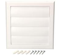 KOTARBAU® Grille d'aération 140 x 140 mm - Blanc - Couvercle avec lamelles verrouillables