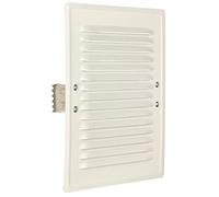 KOTARBAU® Grille d'aération 165 x 230 mm en métal avec moustiquaire Blanc