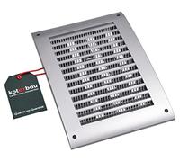Grille d'aération KOTARBAU 170 x 250 mm rectangulaire en plastique blanc avec moustiquaire grille à lamelles