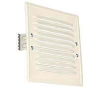 KOTARBAU® Grille d'aération en métal avec moustiquaire - Blanc - 165 x 165 mm