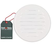 KOTARBAU® Grille d'aération Ronde avec Bride Blanche ⌀ 125 mm