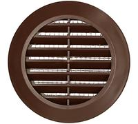 KOTARBAU® Grille d'aération ronde marron diamètre 60 mm avec moustiquaire
