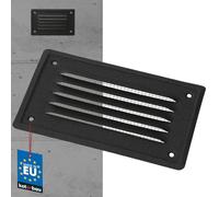 KOTARBAU® Grille de Ventilation 165 x 100 mm Anthracite en Acier Galvanisé Grille D'aération avec Moustiquaire Résistante à la Corrosion