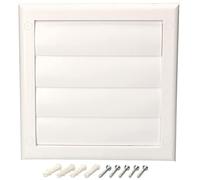 KOTARBAU® Grille de ventilation avec lamelles verrouillables - Blanc - Diamètre : 100 mm