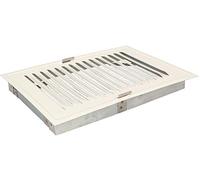 KOTARBAU® Grille de Ventilation en métal avec moustiquaire pour cheminée Blanc 14 x 21 mm