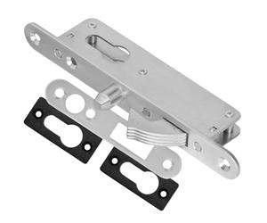 Kotarbau H-35 Serrure à crochet pour porte coulissante Serrure à encastrer avec gâche en acier galvanisé résistant à la corrosion