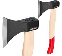KOTARBAU Hache forgée 0.6 kg Longueur totale 358 mm avec manche en bois Hache pour fendre le bois Hachette à fendre Hachette à tailler le bois