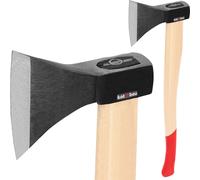KOTARBAU Hache forgée 1.5 kg Longueur totale 699 mm avec manche en bois Hache pour fendre le bois Hachette à fendre Hachette à tailler le bois