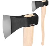 KOTARBAU Hache forgée 1.8 kg Longueur totale 783 mm avec manche en bois Hache pour fendre le bois Hachette à fendre Hachette à tailler le bois