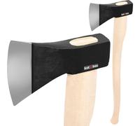 KOTARBAU® Hache forgée 2.0 longueur totale 792 mm avec manche en bois Hache pour fendre le bois Hachette à fendre Marteau à fendre Hachette pour couper le bois