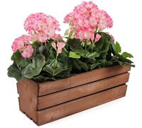 KOTARBAU® Jardinière à herbes en bois longue pour balcon - 400 x 180 x 150 mm - Marron