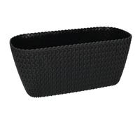 KOTARBAU® Jardinière Anthracite 300 mm Ovale pour Balcons et Intérieurs Modernes