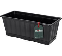 KOTARBAU® Jardinière avec bac Anthracite 40 x 18 x 15 cm Jardinière