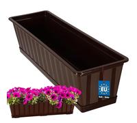 KOTARBAU® Jardinière avec Sonnette Marron 60 x 18 x 15 cm