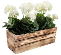 KOTARBAU® Jardinière en bois pour balcon 400 x 180 x 150 mm brûlé