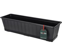 KOTARBAU® Jardinière Pot de fleurs avec écorce Anthracite 60 x 18 x 15 cm Jardinière