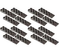 KOTARBAU® Jeu de 200 cales de montage en plastique 150 x 44 x 20 mm pour fenêtres portes huisserie de fenêtre noir