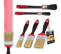 KOTARBAU® Jeu de 5 pinceaux 2-K Castor Soft Jeu professionnel pour travaux de peinture Rénovation