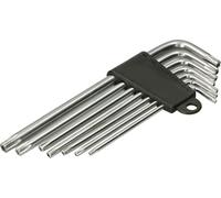 KOTARBAU® Jeu de clés mâles coudées pour vis Torx 7 pces T10-T40 Acier au chrome-vanadium Clé mâle coudée pour vis à six pans creux