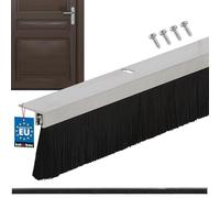 KOTARBAU® Joint de porte brosse avec brosse de 24 mm en aluminium 1 mètre courant