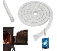 KOTARBAU® Joint d'étanchéité ignifuge en fibre de verre 18 x 18 mm, joint de cheminée, joint de four, 2 m