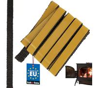 KOTARBAU® Joint Insert Cheminée - Joint Poêle À Bois - 18 x 3 mm - Fibre de Verre - 2,5 m - Noir - Résistant à la Chaleur - Autocollant