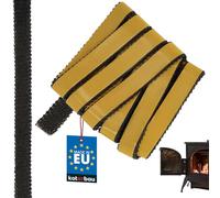 KOTARBAU® Joint Insert Cheminée - Joint Poêle À Bois - 20 x 3,5 mm - Fibre de Verre - 2,5 m - Noir - Résistant à la Chaleur - Autocollant