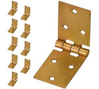 KOTARBAU Lot de 10 charnières de meuble - 100 x 35 mm - Galvanisées - Charnières de porte - Charnières de porte