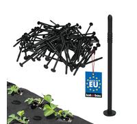 KOTARBAU® Kit de 100 Clous de Sol en PVC de 12 cm, Parfaits pour la Toile Anti-Mauvaises Herbes. Ancrage Solide en Plastique avec ardillons, Clous Non tissés pour Fixation Stable et Durable.