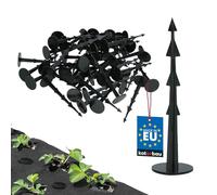 KOTARBAU® Kit de 50 Clous de Sol, 12 cm en PVC, idéal pour Toile Anti-Mauvaises Herbes. Ancrage au Sol en Plastique, Clous Non tissés avec ardillons pour Une Fixation Stable et Durable.