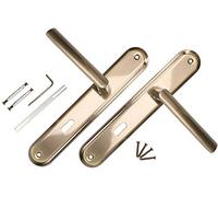 KOTARBAU® Kit de poignées de porte 72 mm BB plaque longue Patine ZnAl universelle moderne